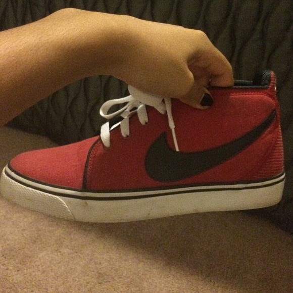 Red Nike sneakers