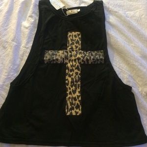 Juniors tank top with a bandeau top for underneath