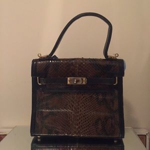 Vintage Snake Skin Bag