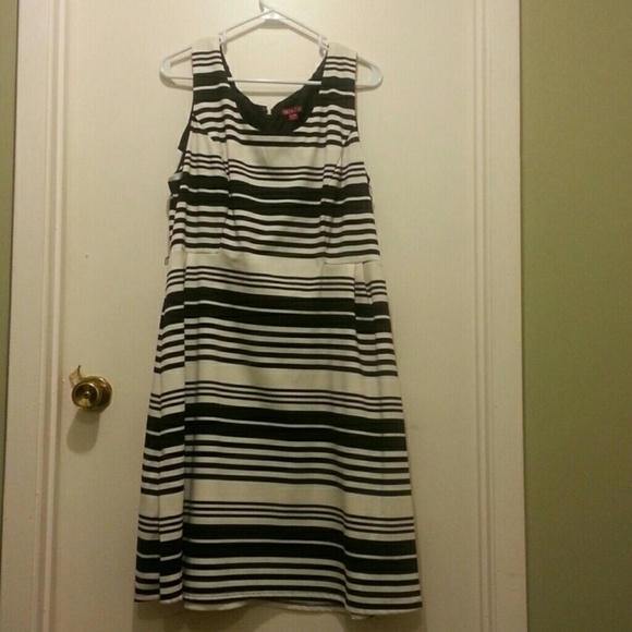 Merona XL Target Black & White striped sundress