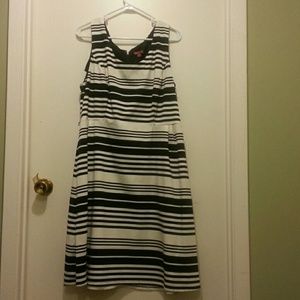 Merona XL Target Black & White striped sundress