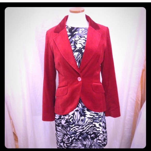 Red blazer size 6