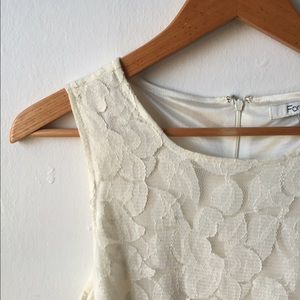 🎈 Final drop 🎈NWOT Forever 21 Cream Dress