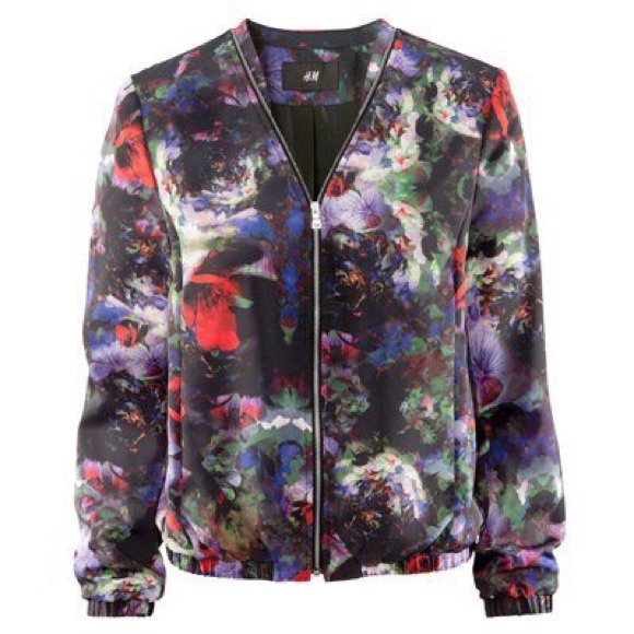 H&M Bomber Floral Jacket