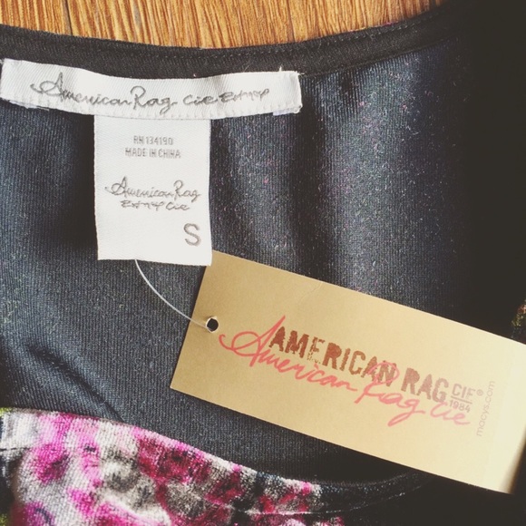 American Rag Velvet Crop Top - Picture 2 of 2