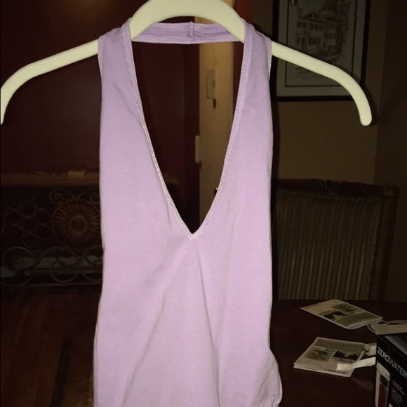 Lavender American apparel halter body suit. Nwt