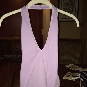 Lavender American apparel halter body suit. Nwt