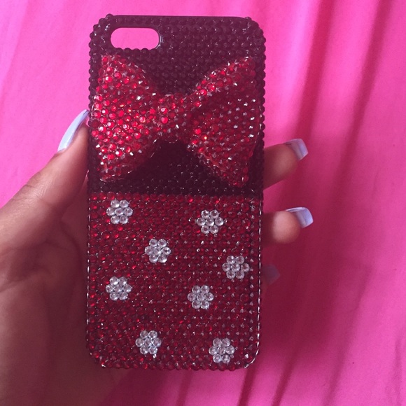 iPhone 5/5s 3D crystal bow case
