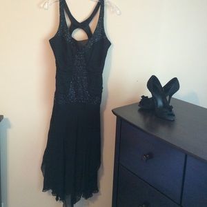 Silk gown with beautiful beading