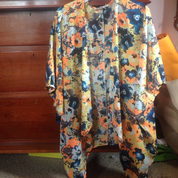 Printed kimono