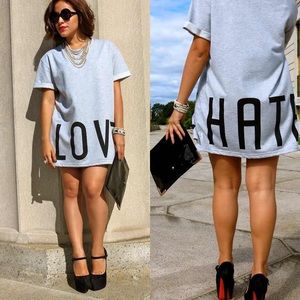 Love/Hate oversized t-shirt