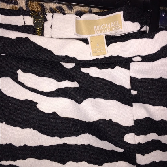 Michael Kors Zebra Print Skirt - Picture 2 of 3
