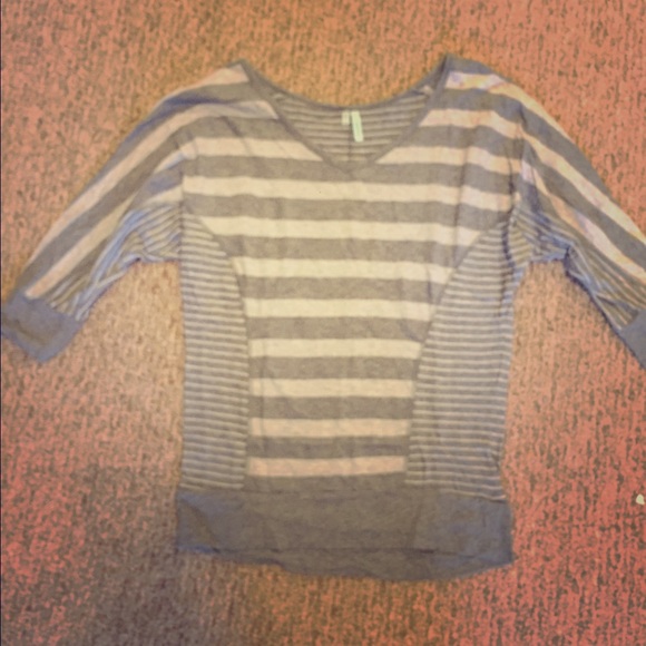 Gray striped shirt