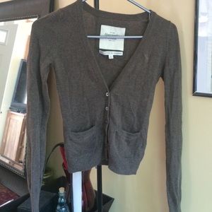 Brown Abercrombie Cardi