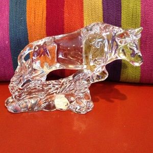 Princess House crystal Bull