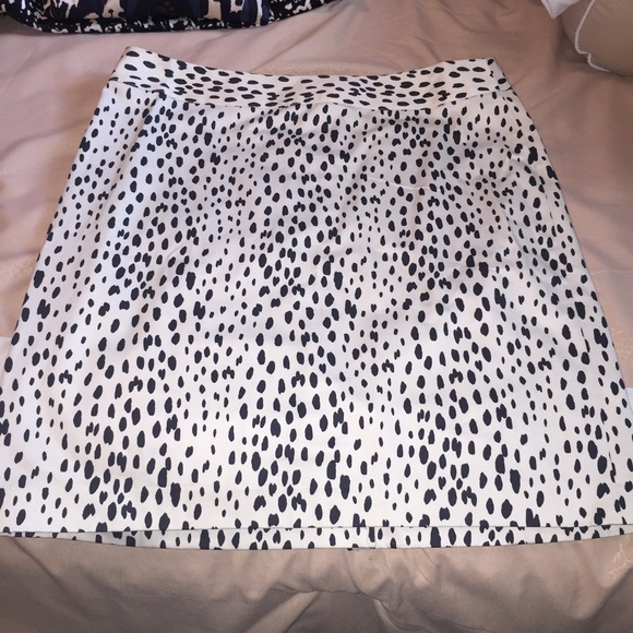 Banana Republic White & Black Pencil Skirt Size 14