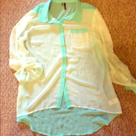 Sheer button up