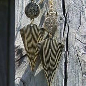 Gold earrings