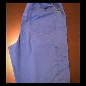 Women's Small, Royal Blue scrub pants