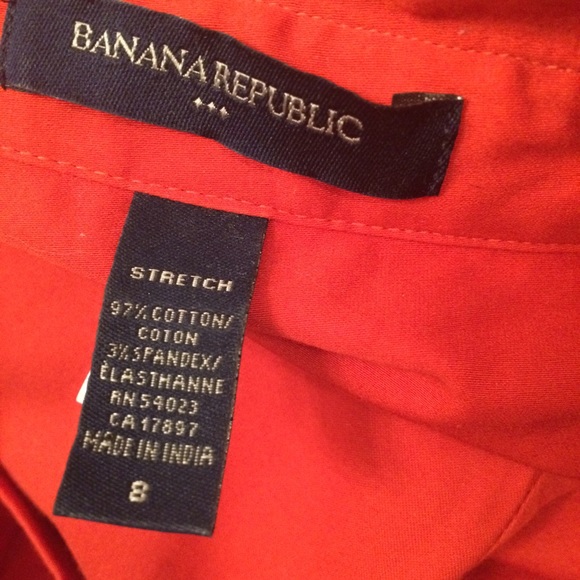 Brick red/orange Banana Republic dress size 8 - Picture 3 of 3