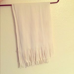 Cream Fleece Scarf