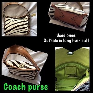 🚫sold🚫 Auth long hair calf Coach purse