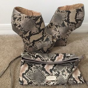 Heel less heels with Nine West Cross body purse