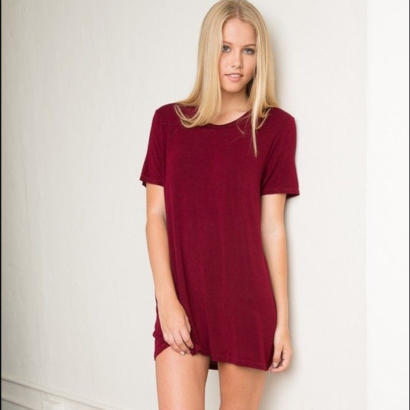 Brandy Melville Red tee shirt dress