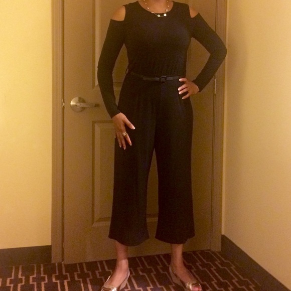 Calvin Klein jumper with cold shoulder cutouts.