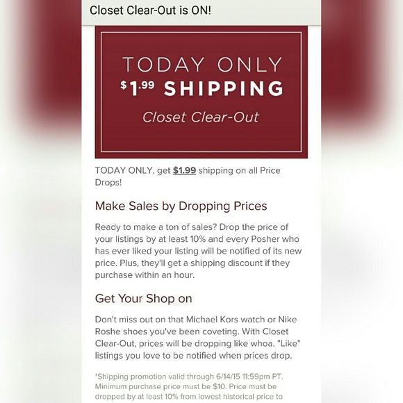 Shipping $1.99 today only make a deal!