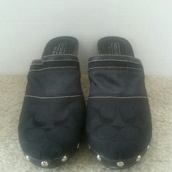 Coach Authentic Black Clog Size 7.5M