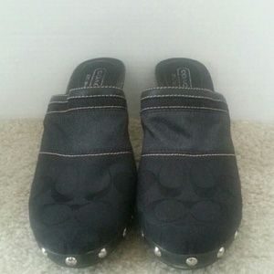 Coach Authentic Black Clog Size 7.5M