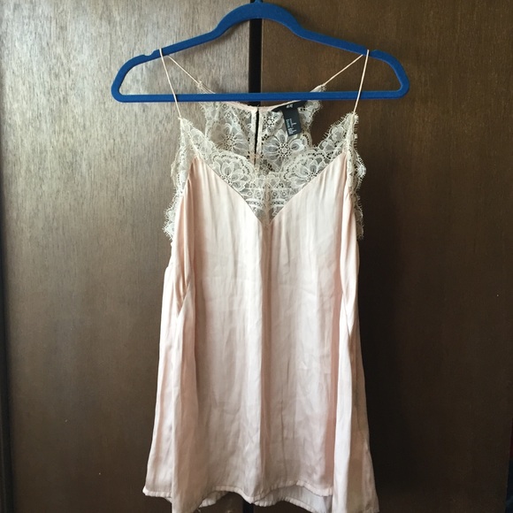 H&M Blush Lace Cami