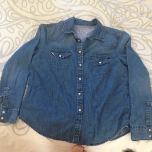 Gap denim button-down shirt
