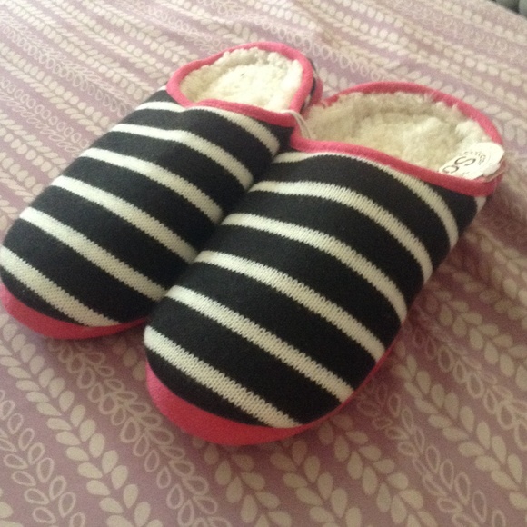 Black and White Slippers