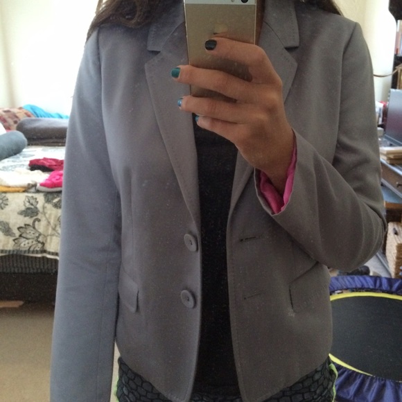 Womens J Crew grey suit
