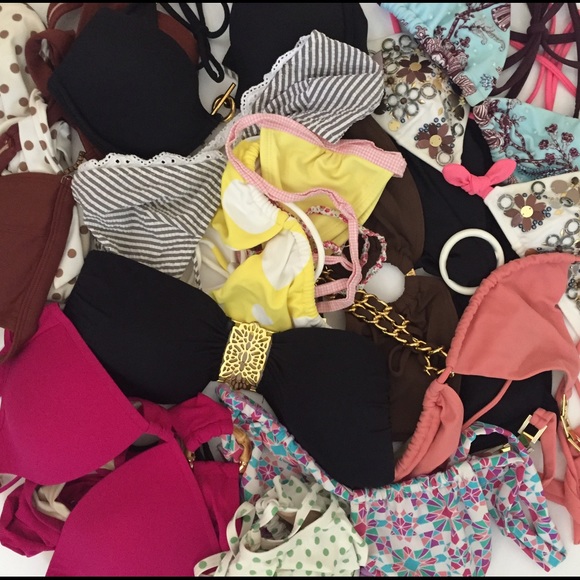 Lot of designer bikinis XS