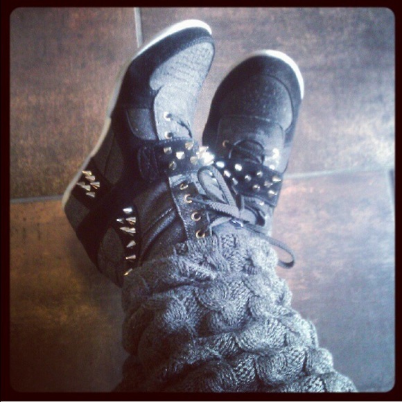 SPIKED wedge sneakers YRU