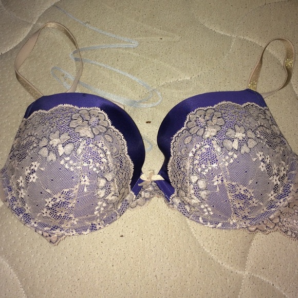Purple lace Push up bra