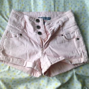 Pale Pink High Waisted Shorts
