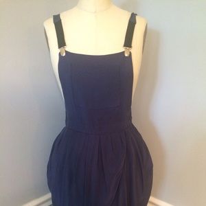 Opening Ceremony blue overall dress, M