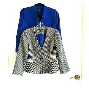 Ann Taylor Houndstooth 6P & Electric Blue 4P