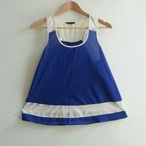 Royal blue and white sailor shirt