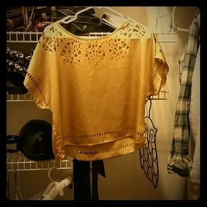 Flowy gold top from forever 21
