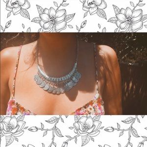 Gypsy Boho Coin Necklace