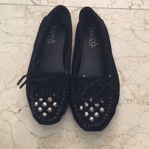 Black Suede Flats