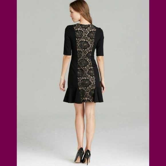 * Cynthia Steffe * Black Lace Panel Dress* - Picture 2 of 4