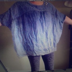 H Trend Flowy blue/gray Top