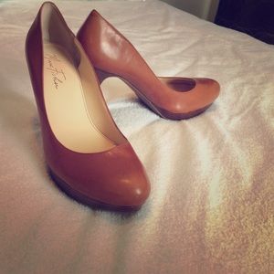 Reduced from $30! Marc Fisher Tan Pumps