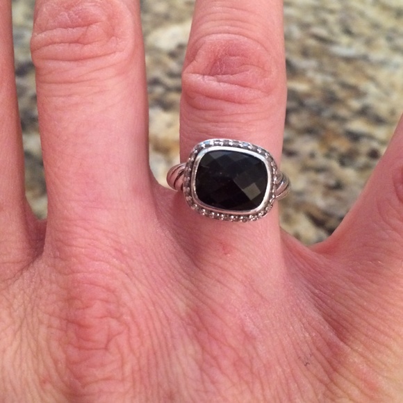 David Yurman Black Onyx Noblesse Ring